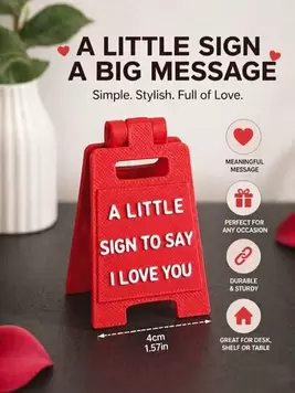 -35%Este cartel de escritorio de moda, que se vende por separado, es la forma perfecta de expresar tu amor por tu pareja y un regalo pensado para el Día de San Valentín.