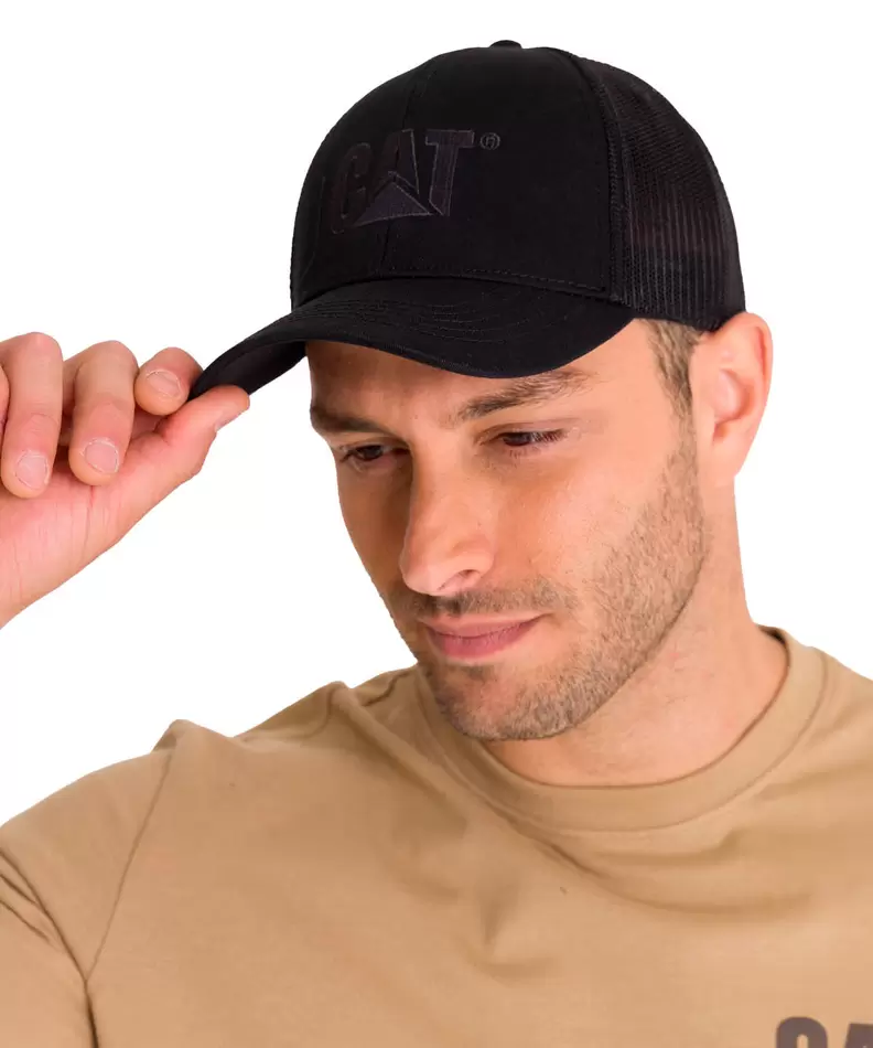 Jockey Hombre Raised Logo Black Cat