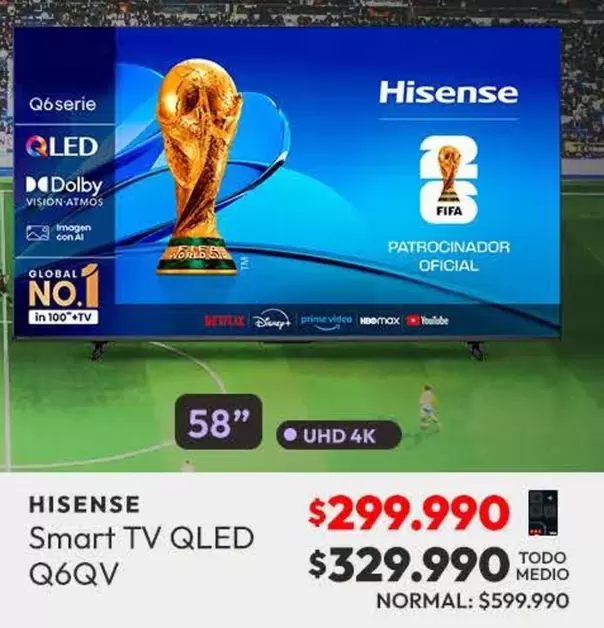 Hisense - Smart Tv Qled Q6QV