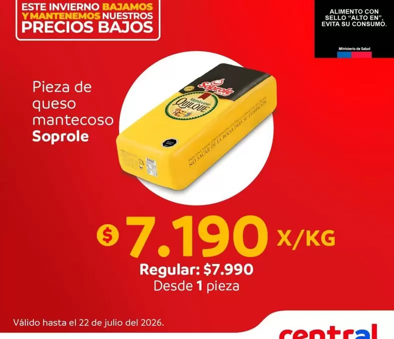 Soprole - Queso Mantecoso