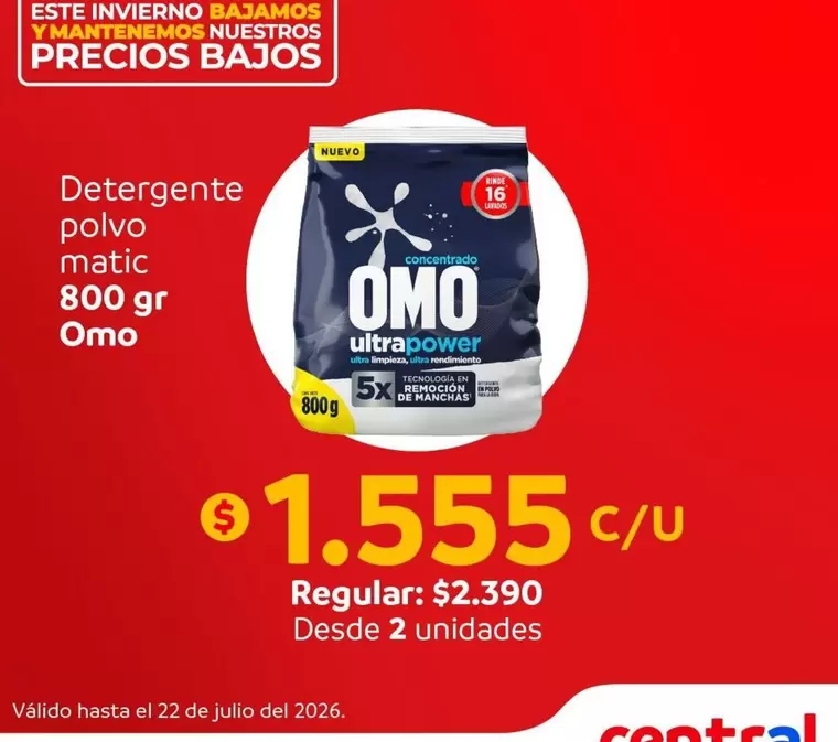 Omo - Detergente Polvo Matic