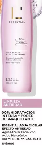 Essential Aqua Micelar Efecto Antiedad