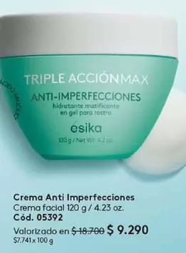 120 - Crema Anti Imperfecciones Crema Facial