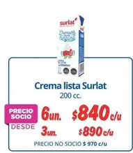 Surlat - Crema Lista