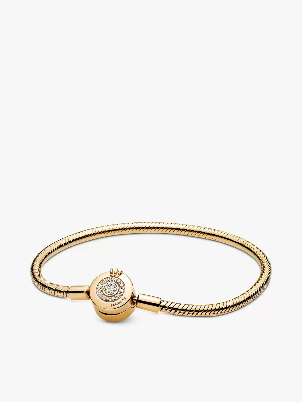 Brazalete de cadena de serpiente Corona O resplandeciente
