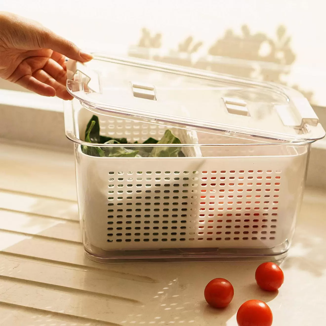 Organizador Refrigerador con Cesta L
