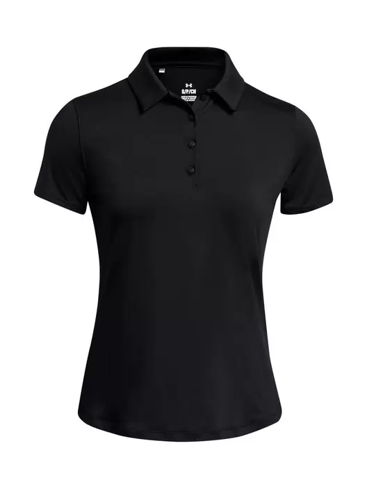 Polera manga corta de Golf para mujer Playoff negro