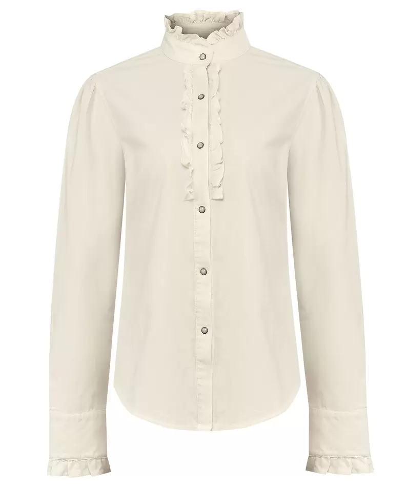 Blusa Cotelé Mujer Borage Blanco