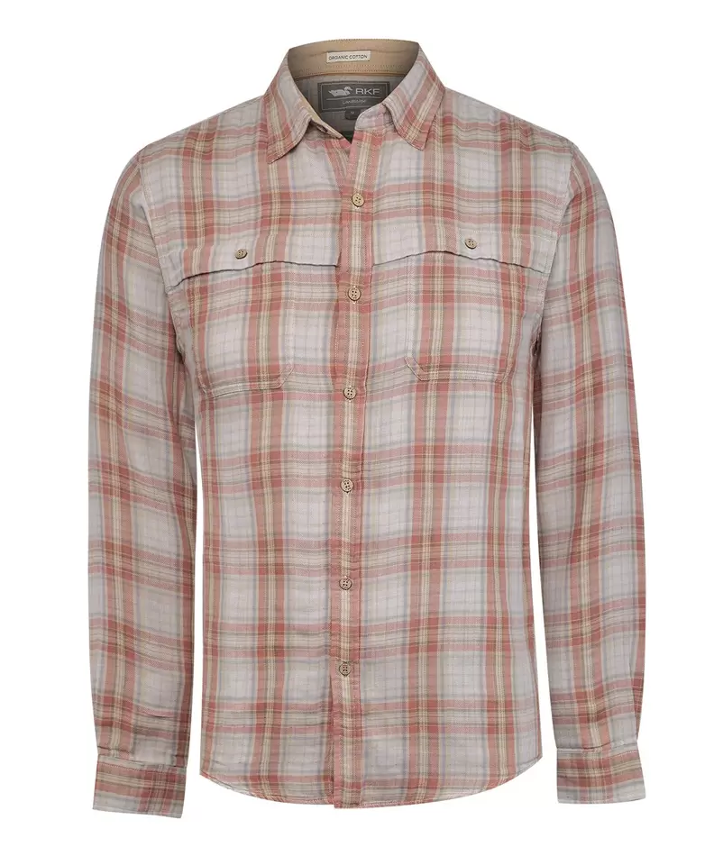 Camisa Algodón Orgánico Hombre Bradford Beige
