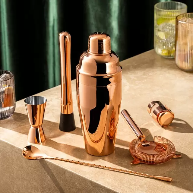 Set bar 6 piezas cobre Manhattan Pro