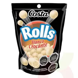 Rolls Chocolate Blanco Costa 140Gr