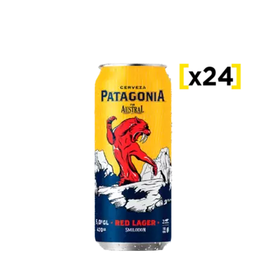 Cerveza Patagonia Red Lager lata 470 CC x24$23.690$34.990