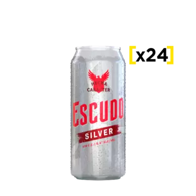 Cerveza Escudo Silver lata 470 CC x24$15.790$20.400