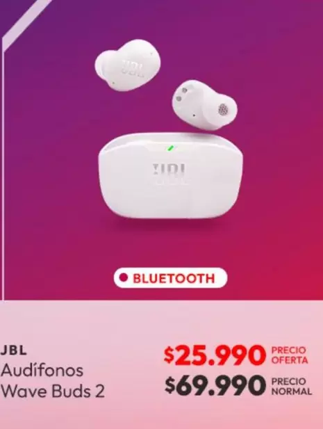 JBL - Audifonos Wave Buds 2