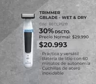 Trimmer Gblade - Wet & Dry