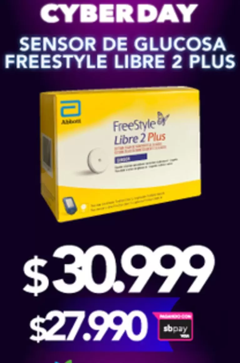 FreeStyle - Sensor De Glucosa Freestyle Libre 2 Plus