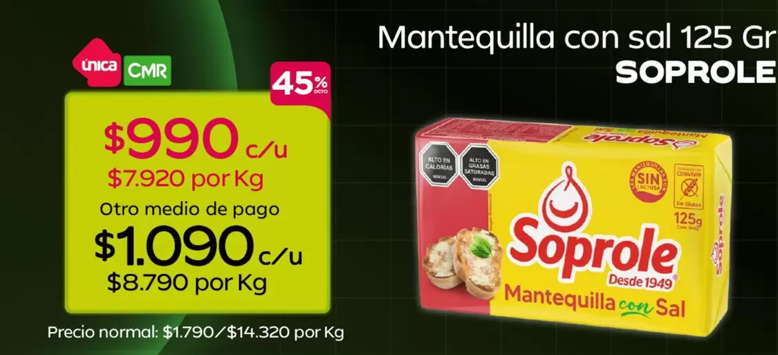 Soprole - Mantequilla Con Sol