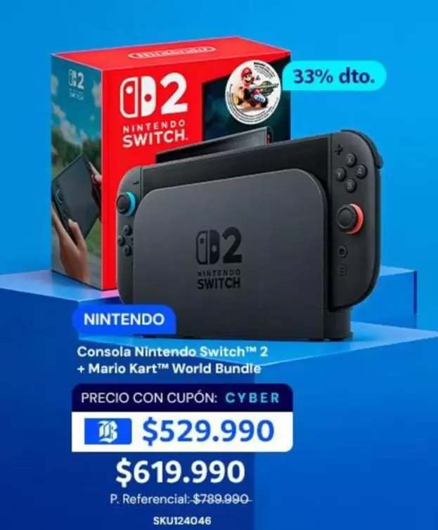 Consola SwitchTM 2 + Mari KartTM World Bundle
