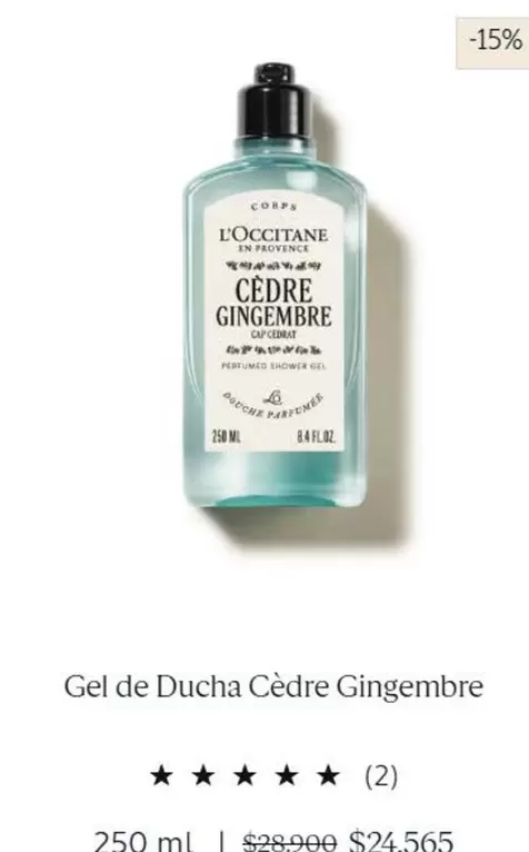Gel De Ducha Gingembre