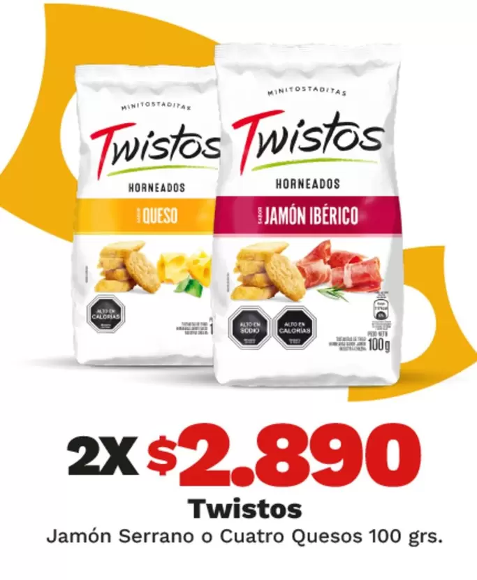 Twistos - Jamon Serrano O Cuatro Quesos