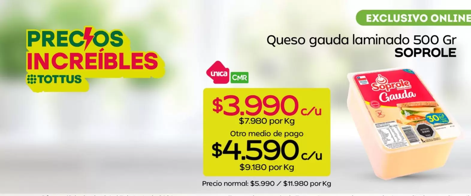 Soprole - Queso Gauda Laminado