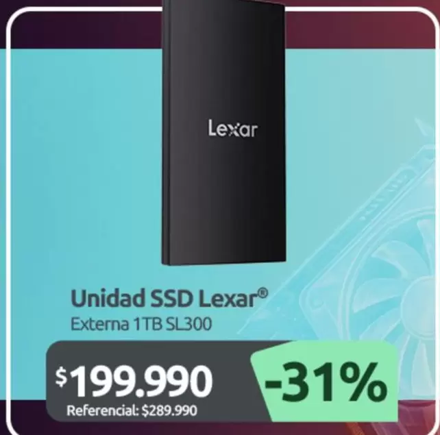 Lexar - Uni Ssd Externa 1tb Sl300
