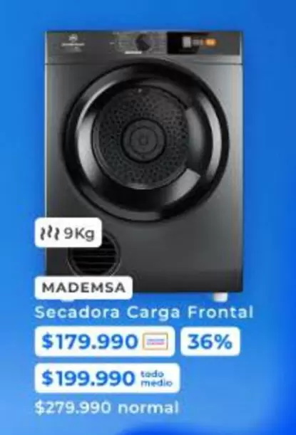 Mademsa - Secadora Carga Frontal