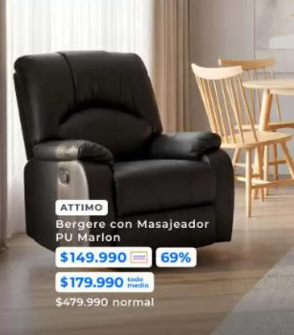 Attimo - Bergere Con Masajeador Pu Marlon