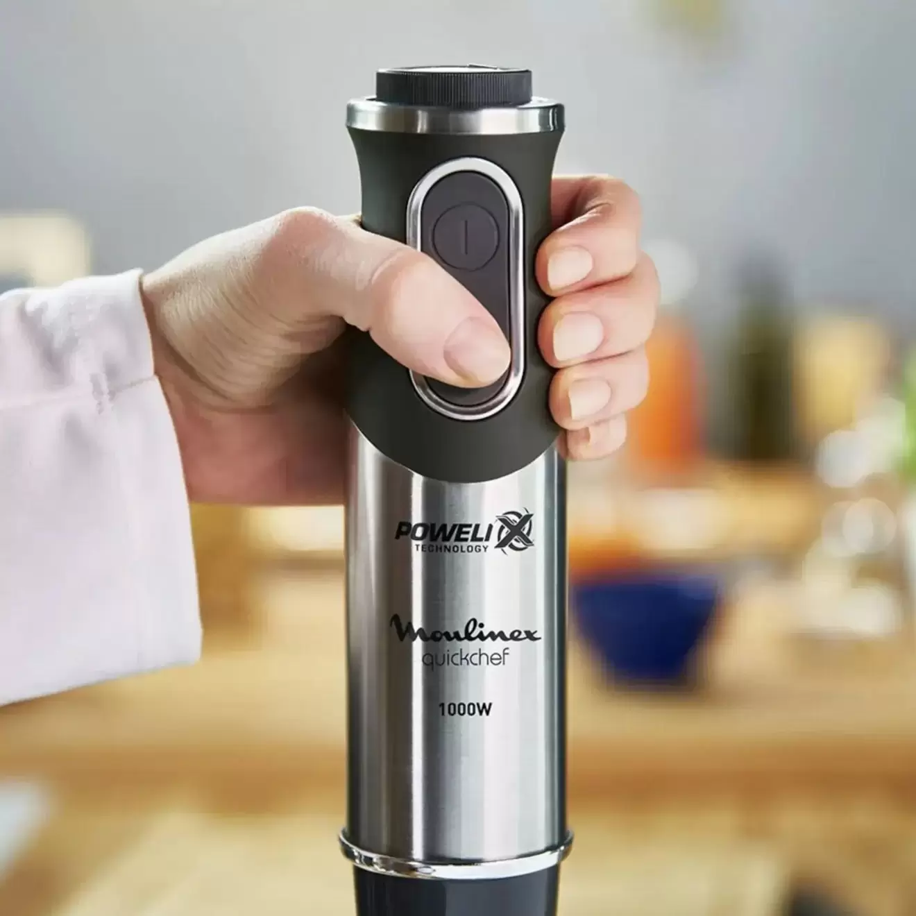 Licuadora De inmersión Quickchef 1000W 10V + Turbo 3 En 1