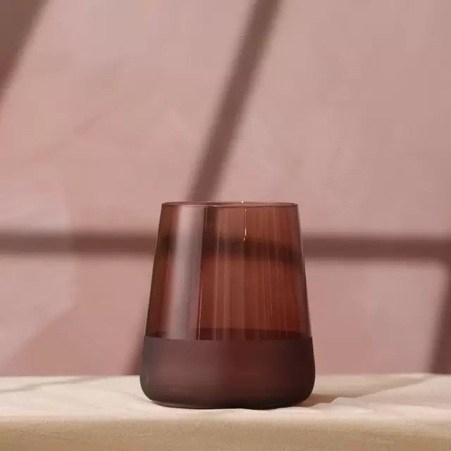 Set de 4 Vasos Bajos 420ml Burdeo