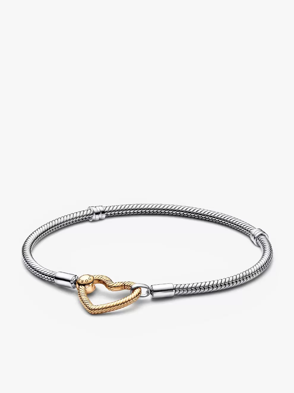 Brazalete cadena de serpiente cierre de corazón