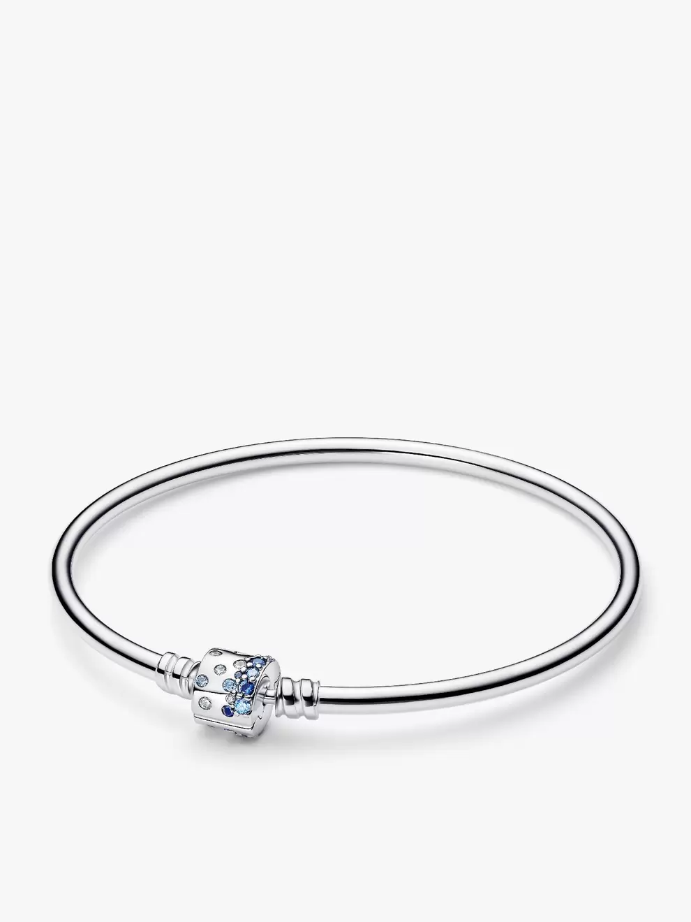 Brazalete Rígido con broche de barril brillante