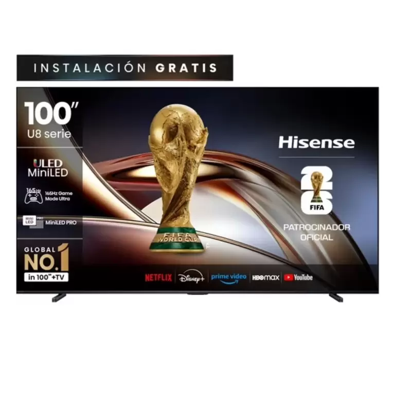 Televisor 100" Mini Led 4K UHD 100U8QG Smart TV Hisense
