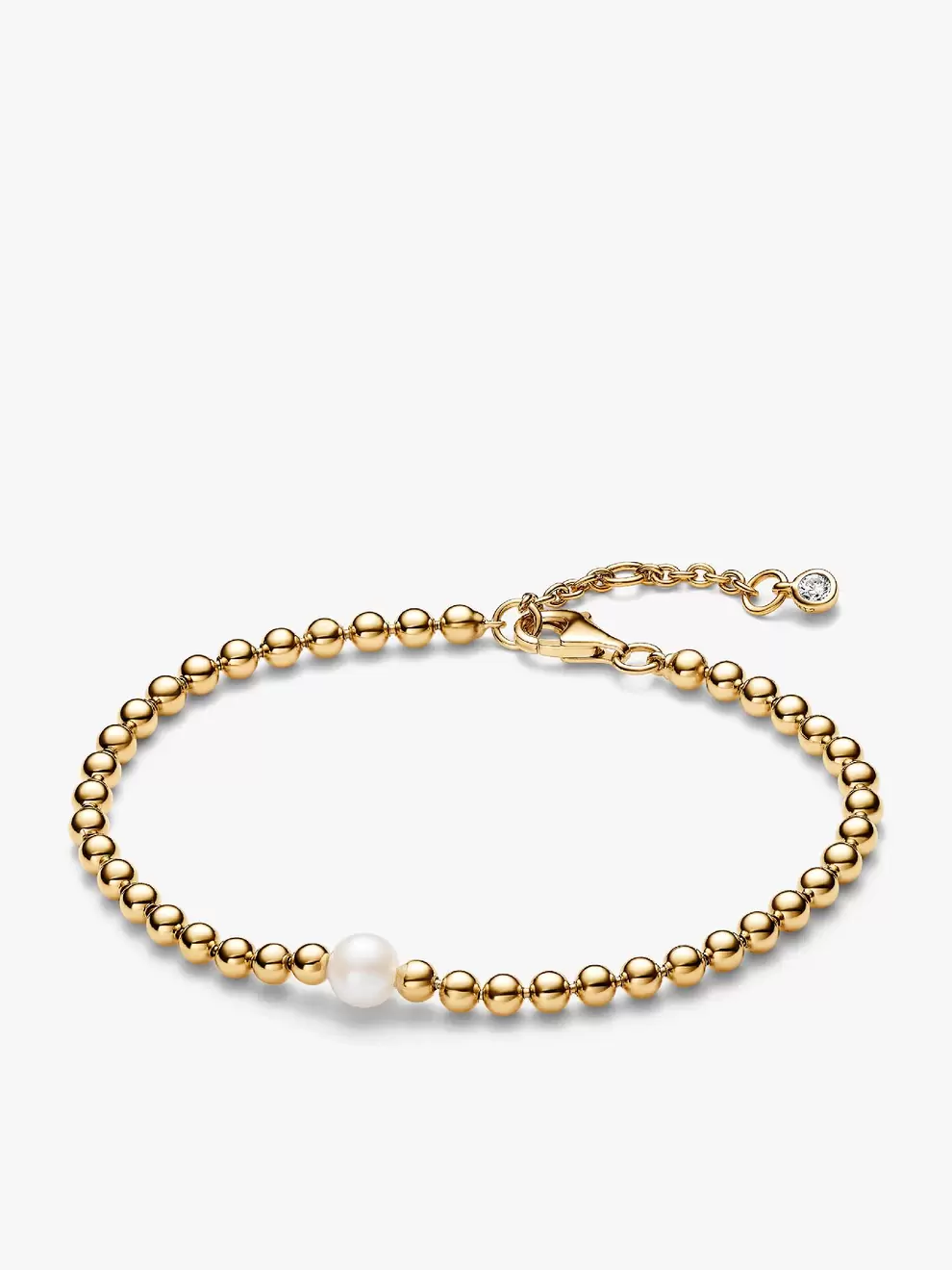 Brazalete Perla Cultivada de Agua Dulce Tratada y Abalorios