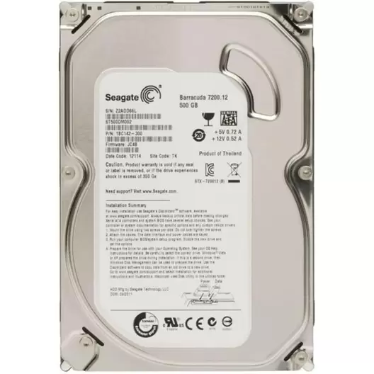 Seagate Desktop HDD 500GB (3.5, Serial ATA III, 7200 RPM, 16MB de caché)