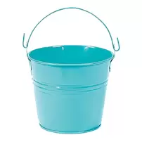 Balde Metalico Chico Celeste 1 Uni