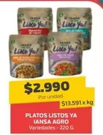 Agrosuper - Platos Listos Ya IASA