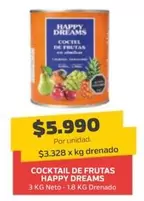 Cocktail De Frutas Happy Dreams