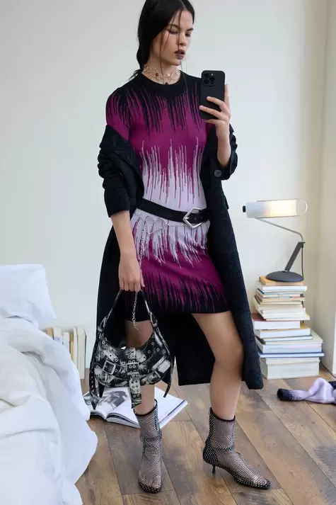 Vestido corto degradado