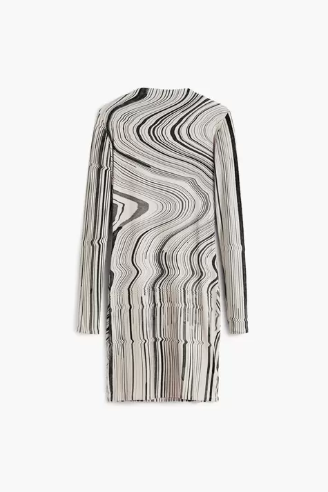 Vestido rayas onduladas