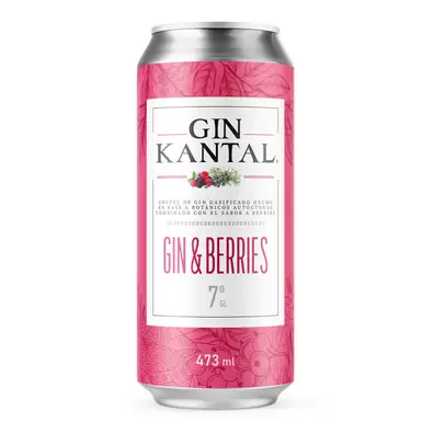Gin Kantal Berries 7° Lata 473cc$2.190$4.630 x lt.