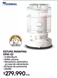 Kendal - Estufa Parafina Kpm-23