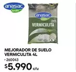 Mejorador De Suelo Vermiculita 4l