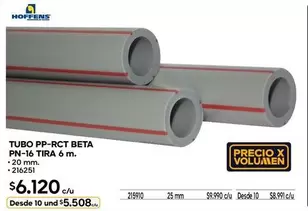 Hoffens - Tubo Pp-Rct Beta PN-16 Tira 6 M