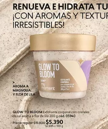 GE - Glow To Bloom Exfoliante Corporal Con Cristales