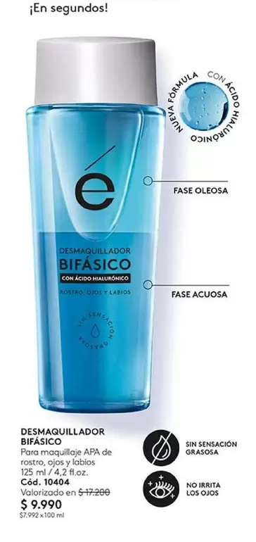 Desmaquillador Bifasico