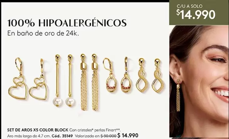 Set De Aros X5 Color Block