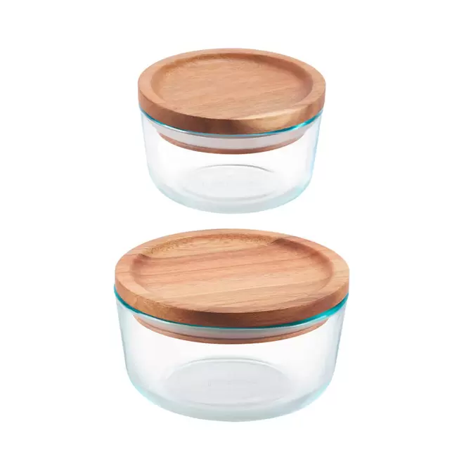 Pack 2 Contenedores Wooden Storage
