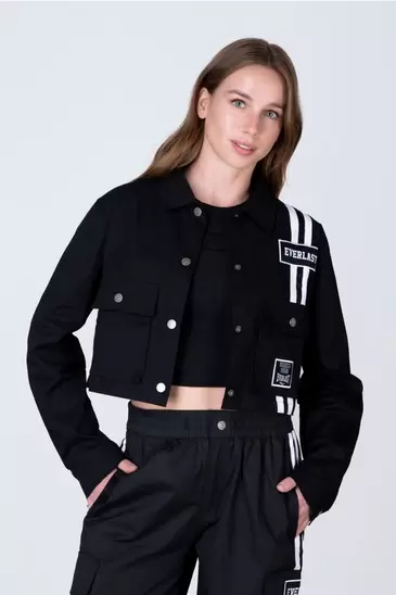 Chaqueta Crop Style Negro Everlast