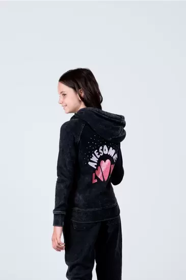 Chaqueta Rabbit Niña Gris Everlast